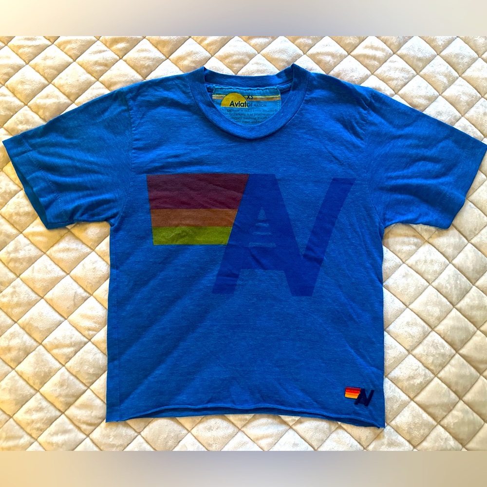 Aviator Nation Logo Boyfriend Tee